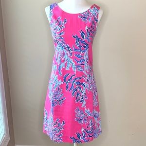 Lilly Pulitzer Pink and Blue Cathy Shift Dress